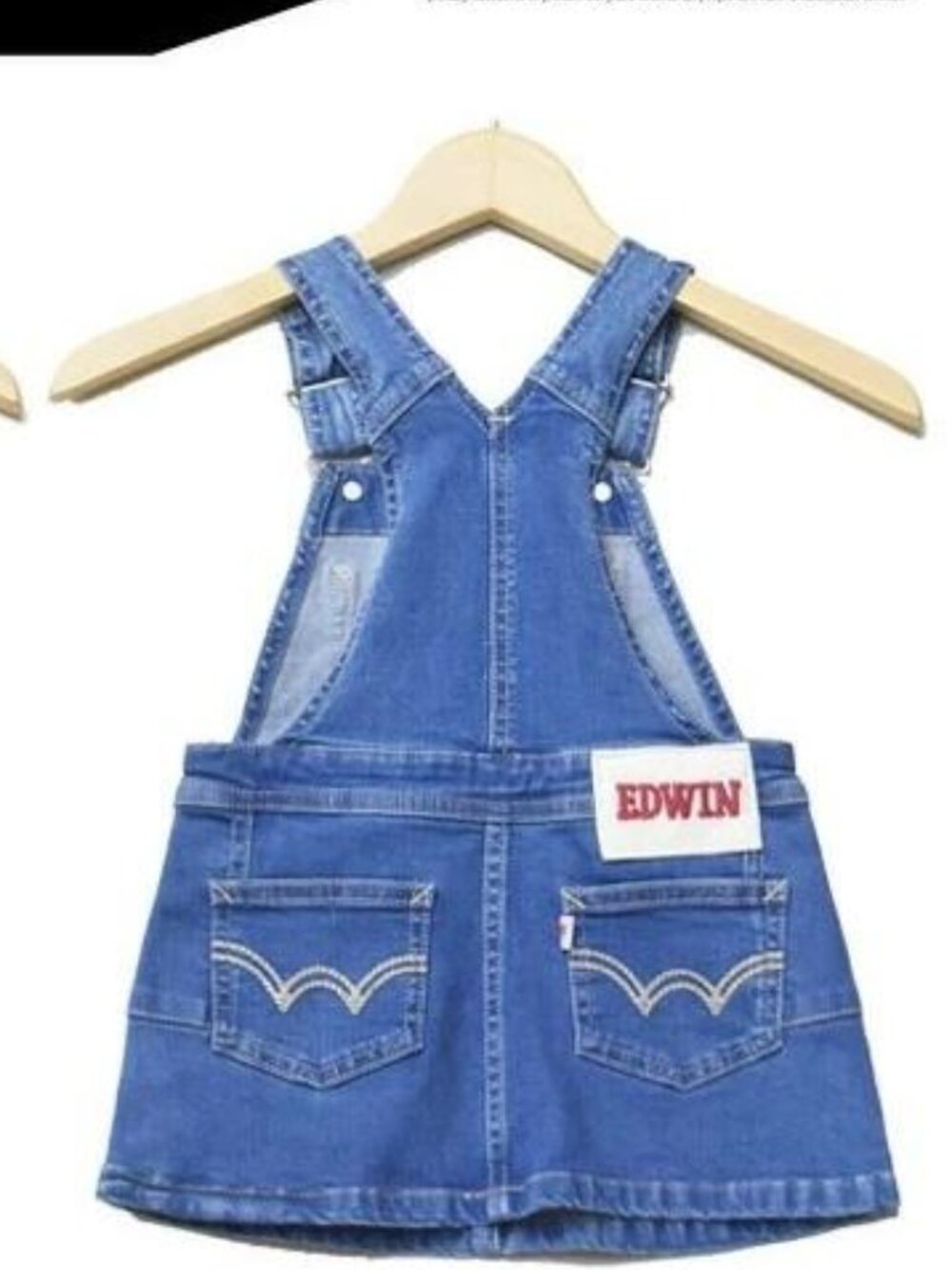 Edwin ETG03A Girls Overalls Skirt Denim 140 Girls L see measurements in photos